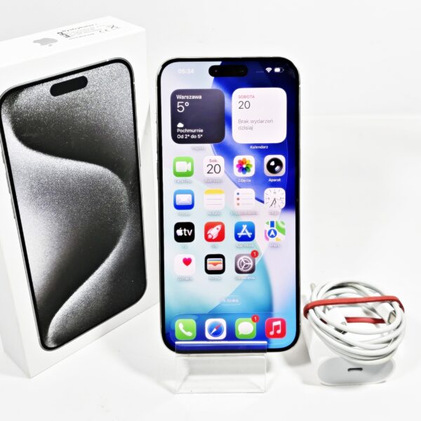 Apple iPhone 15 PRO MAX 256GB 81% White Titanium